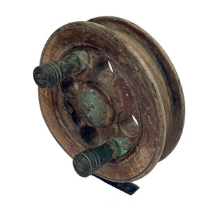 Antique Wooden Pulley
