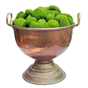 Antique Copper Pedestal Bowl