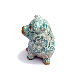 Vintage Decoupage Pig