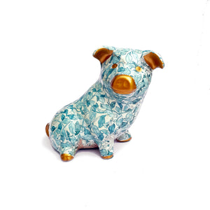 Vintage Decoupage Pig