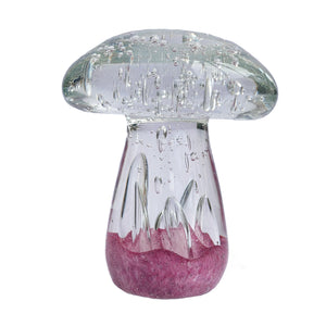 Magenta Glass Mushroom