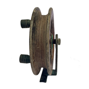 Antique Wooden Pulley