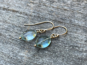 5.12 Carat 14k Gold Aquamarine Earrings