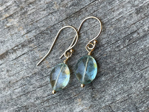 5.12 Carat 14k Gold Aquamarine Earrings