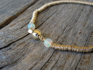 14k Gold Opal Ripples Bracelet