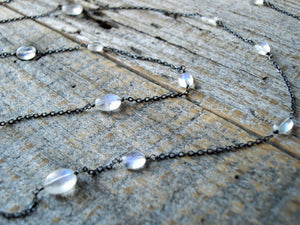 Layering Necklace in Moonstone