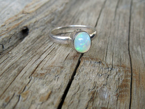 Stacking Ring in Opal
