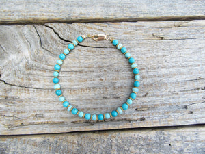 Turquoise & Peruvian Opal Bracelet