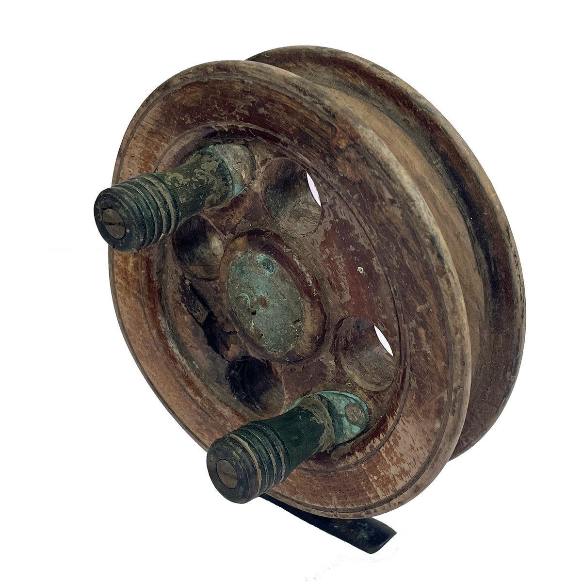 Antique Wooden Pulley