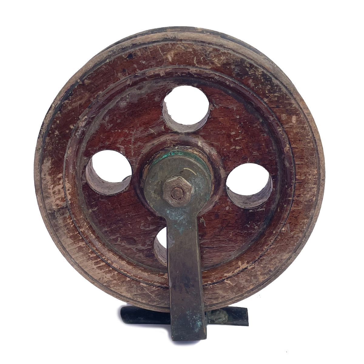 Antique Wooden Pulley