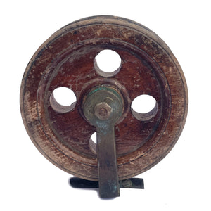 Antique Wooden Pulley