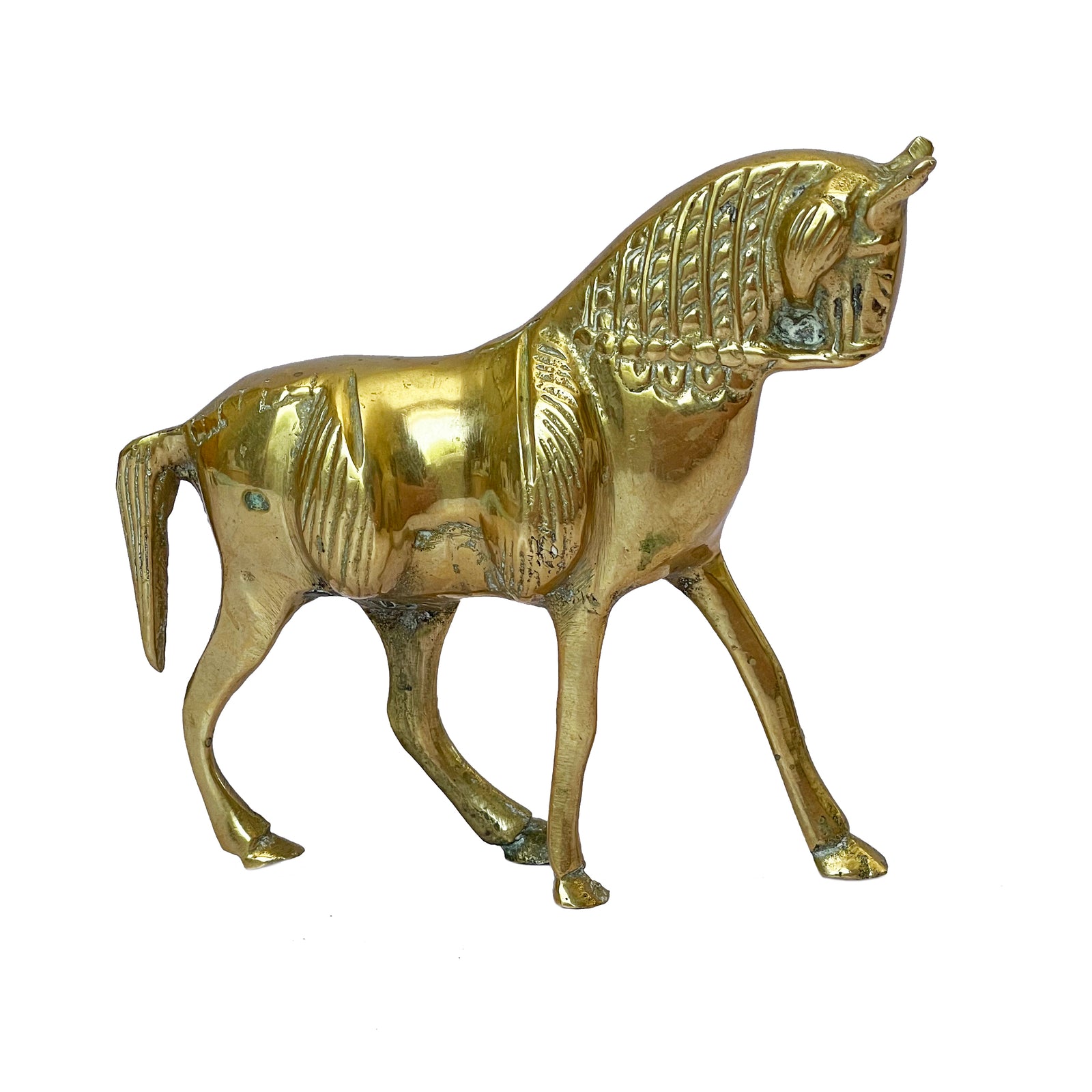 Solid Brass Horse Figurine
