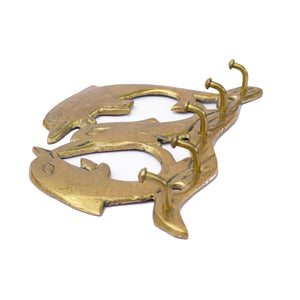 Brass Dolphin Key Hook