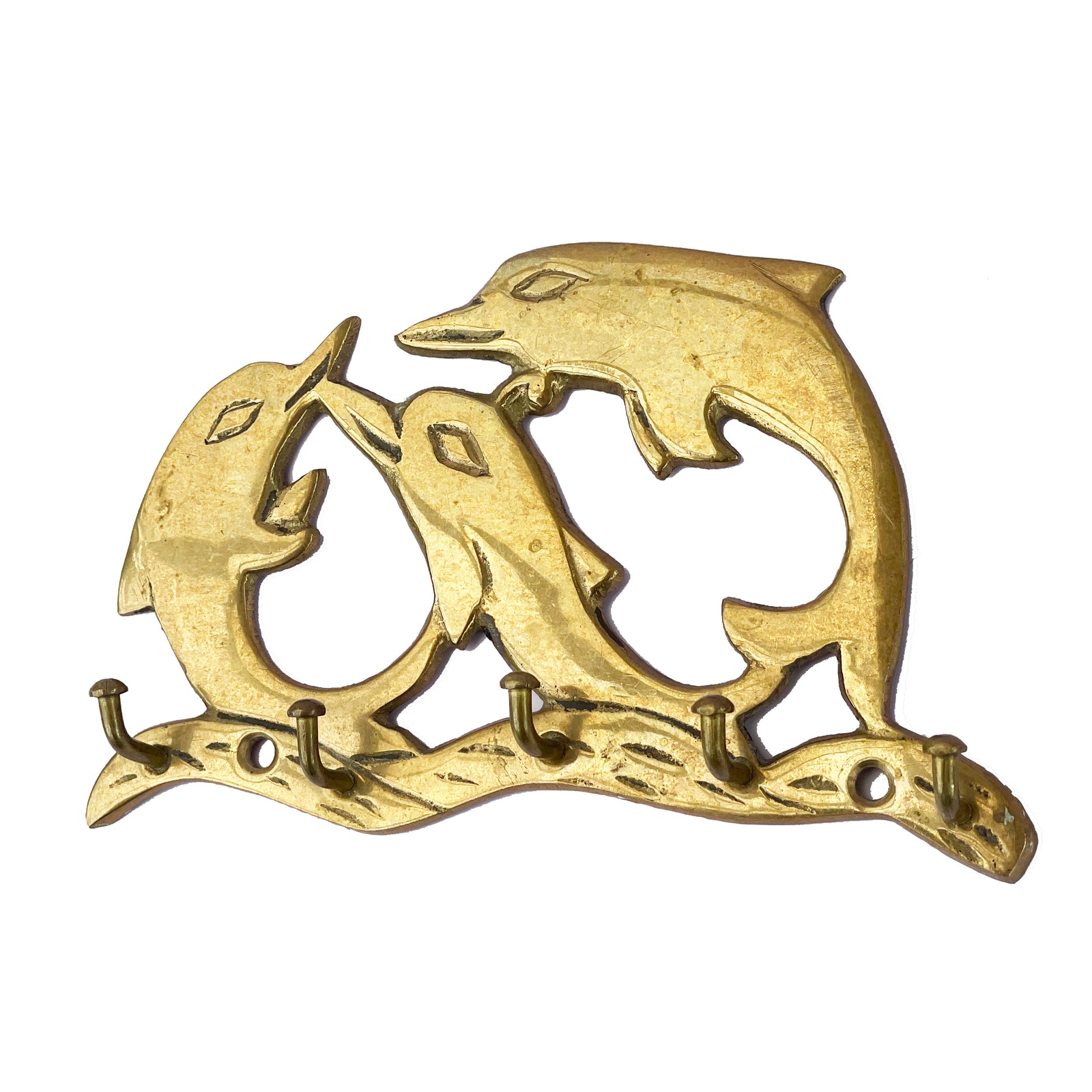 Brass Dolphin Key Hook