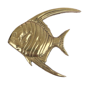 Brass Angelfish Wall Art