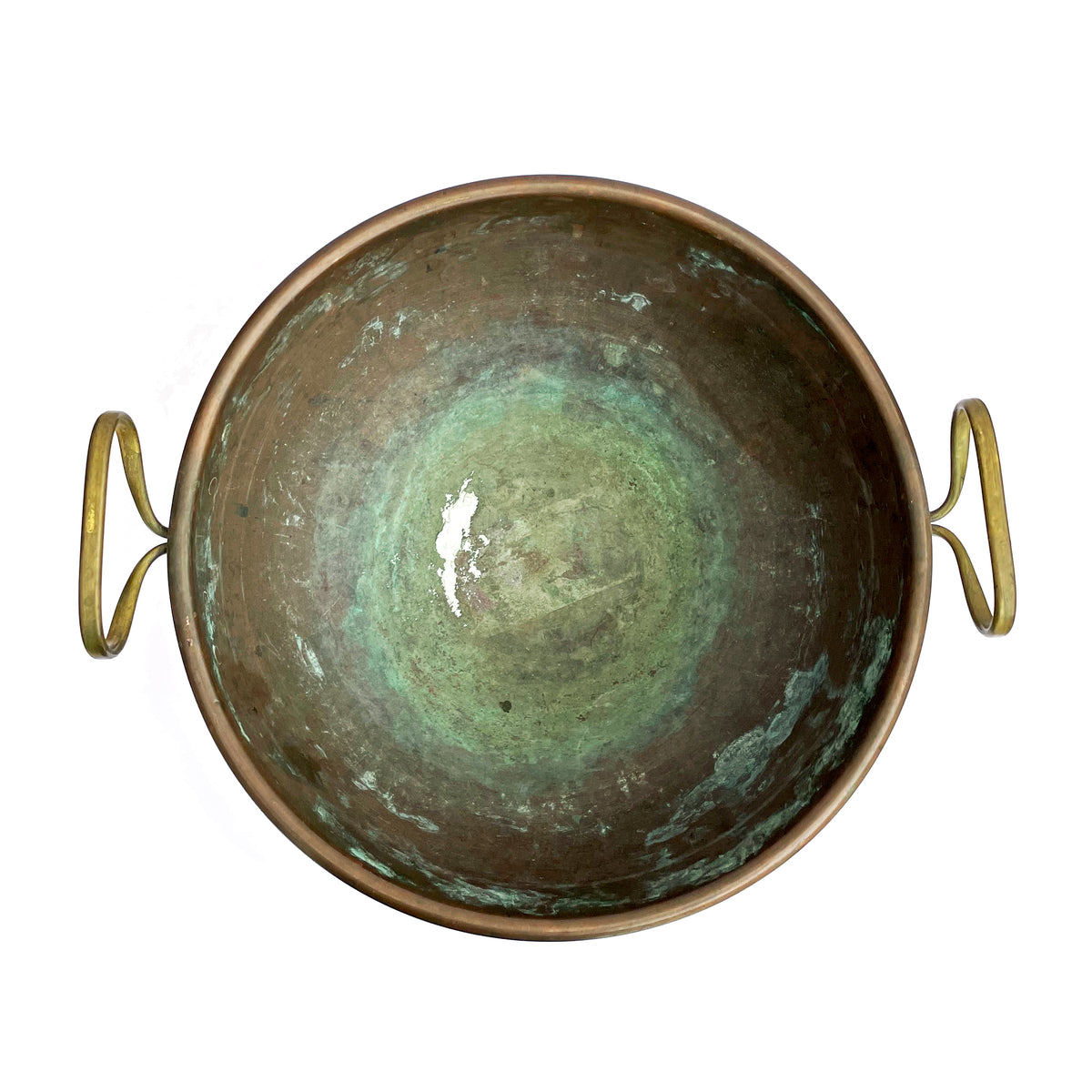 Antique Copper Pedestal Bowl