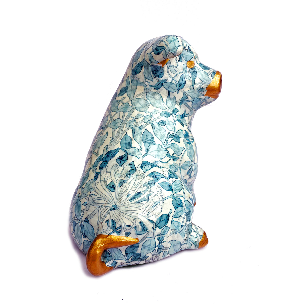 Vintage Decoupage Pig