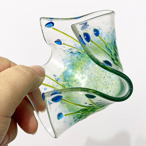 Fused Glass Handkerchief Vase