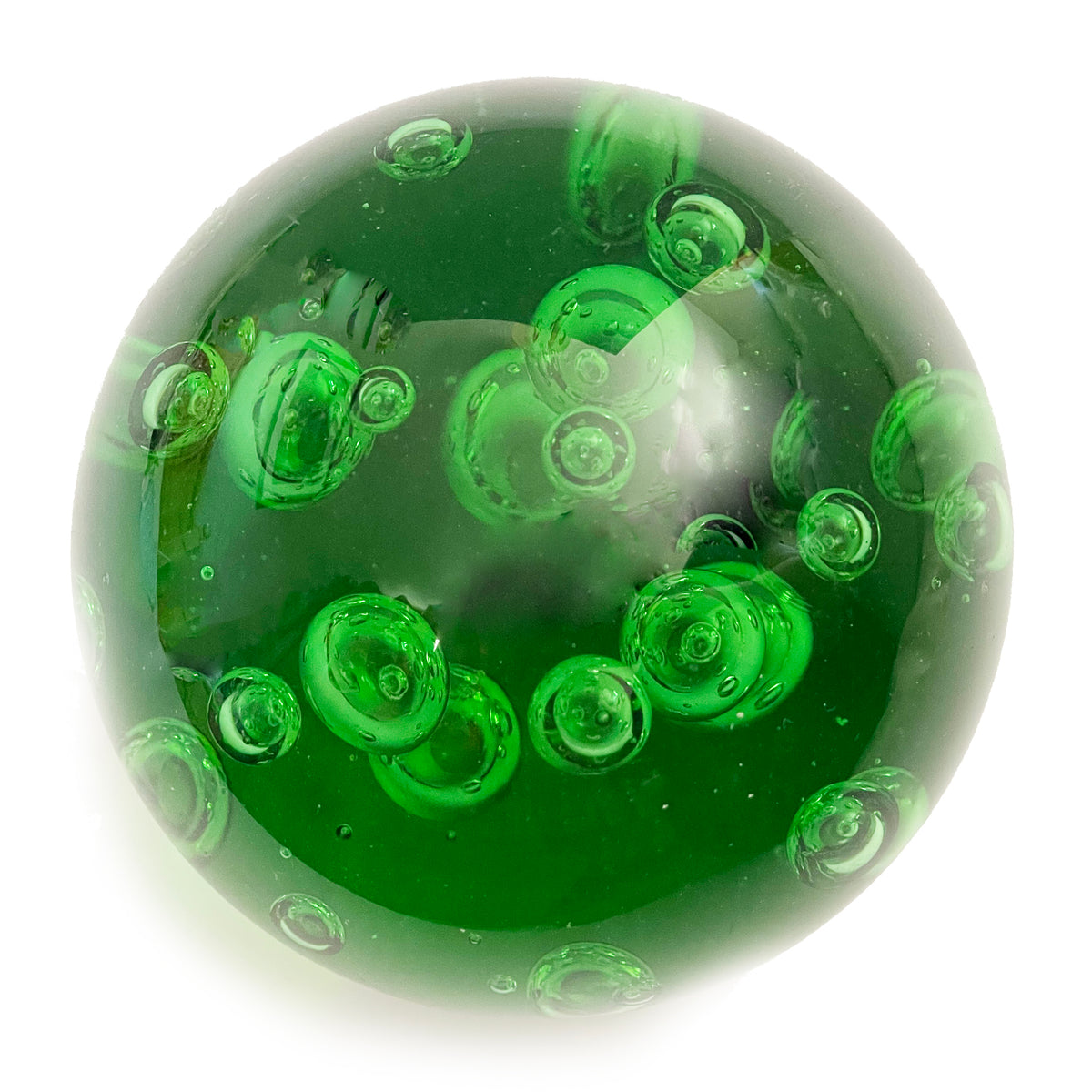 Huge Controlled Bubble Glass Paperweight