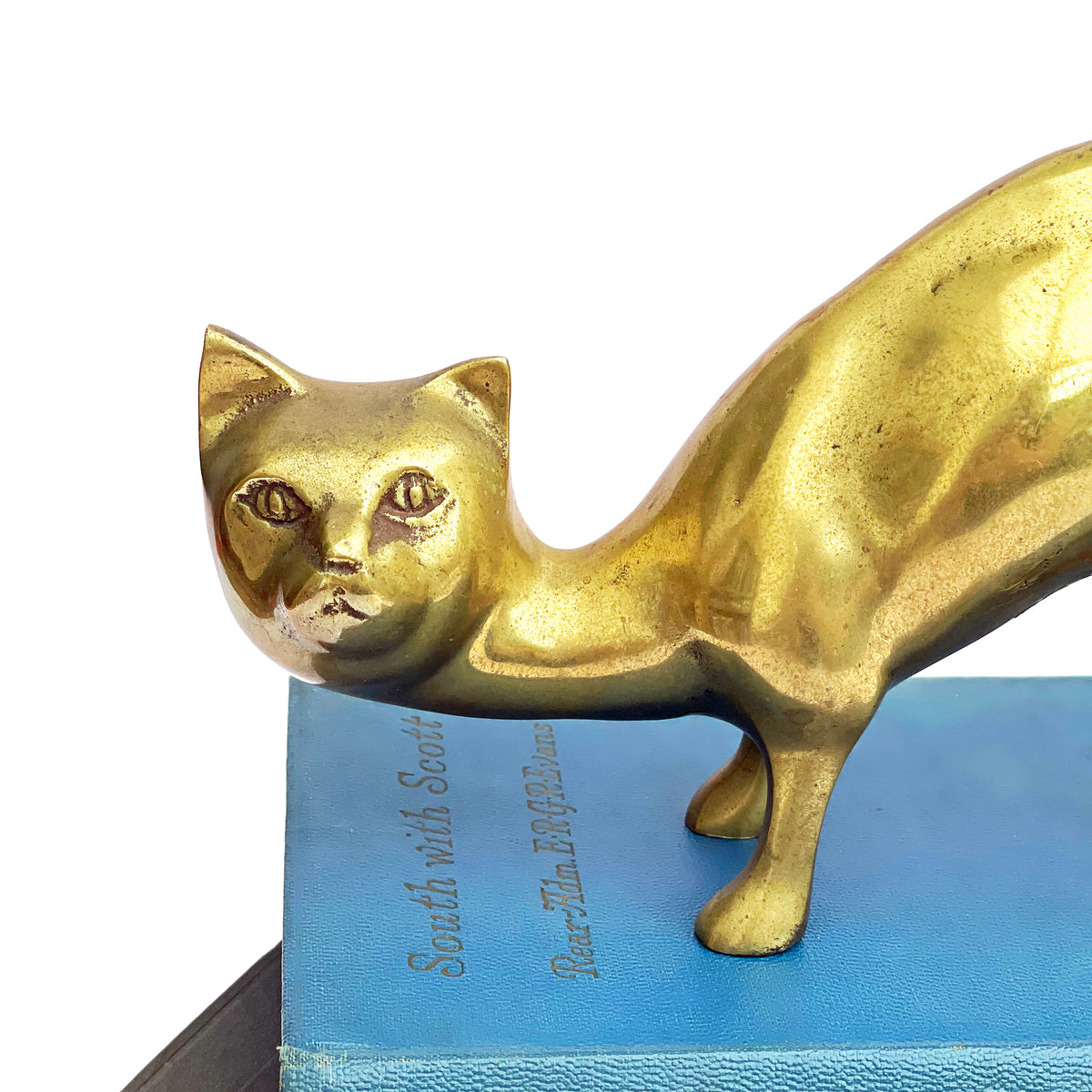 Large Brass Cat