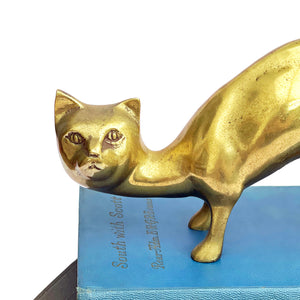 Large Brass Cat