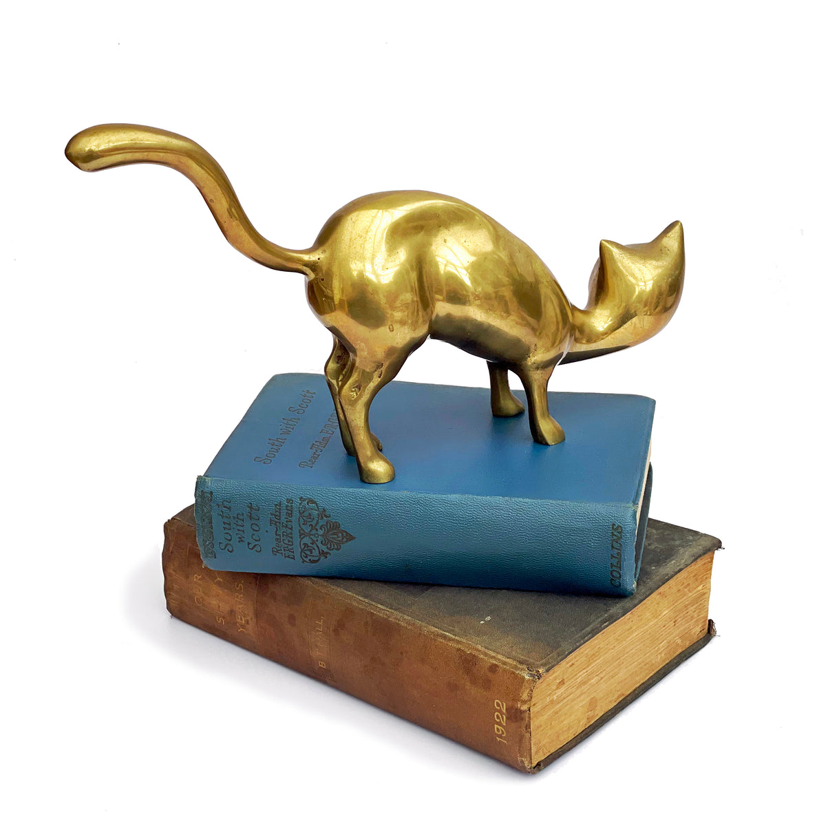 Large Brass Cat