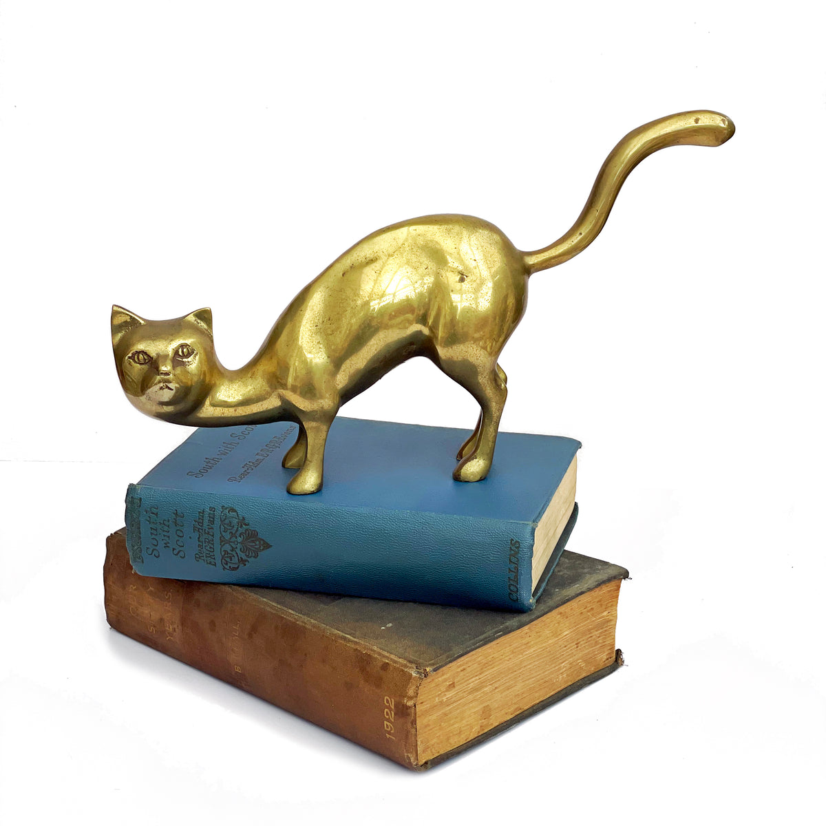 Large Brass Cat