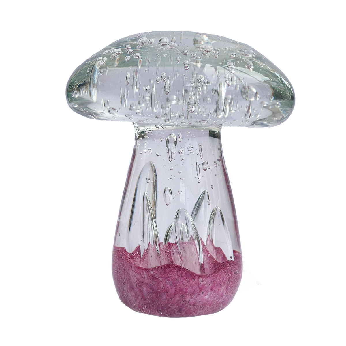 Magenta Glass Mushroom