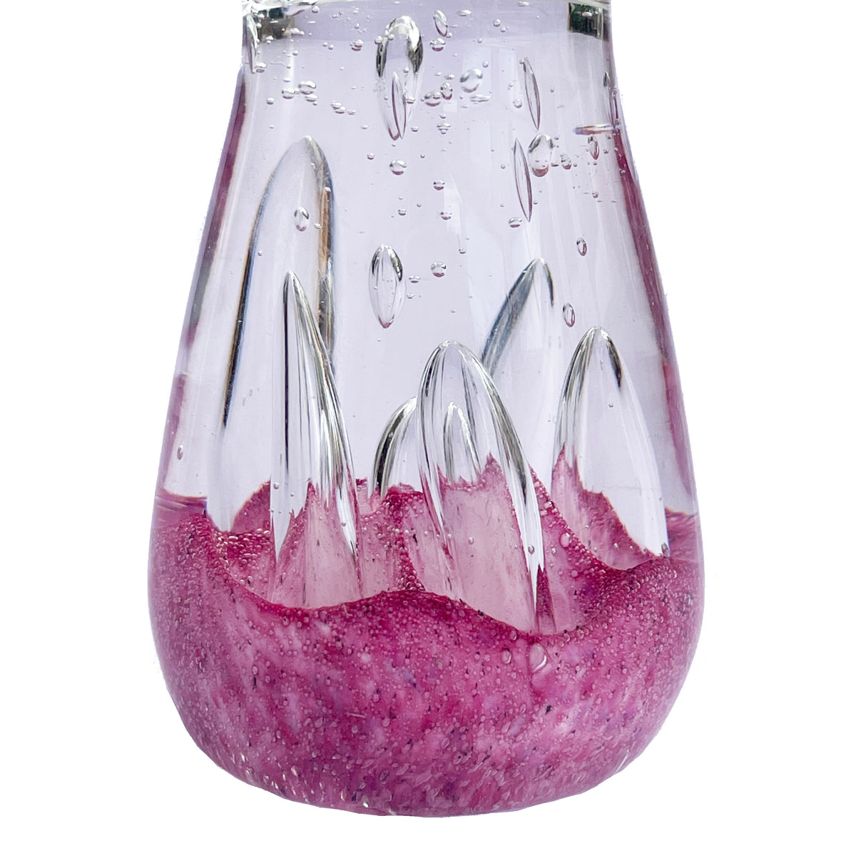 Magenta Glass Mushroom