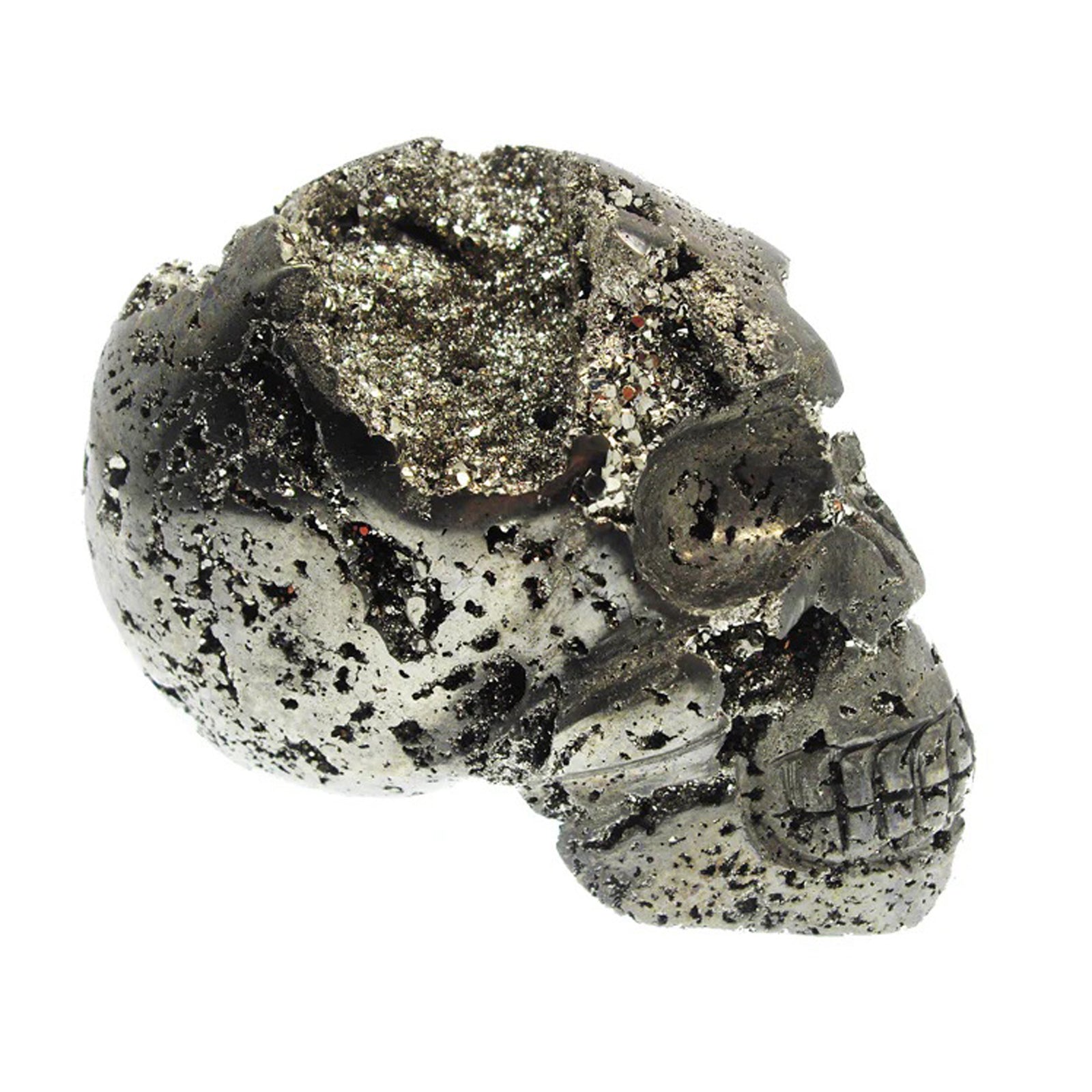 Pyrite Decorative Skull