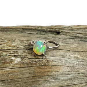 Round Opal Ring