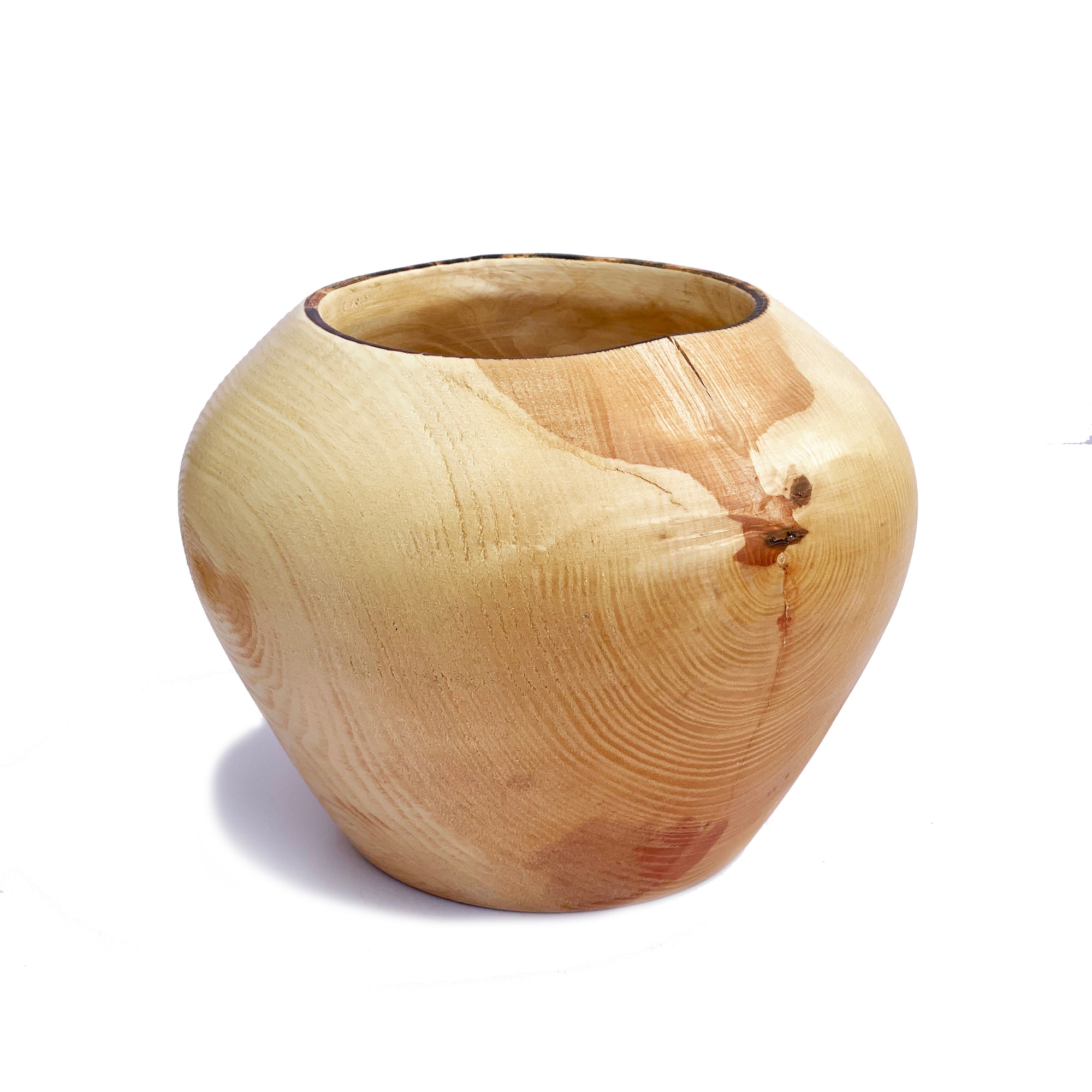 Tulip Shaped Wood Bowl