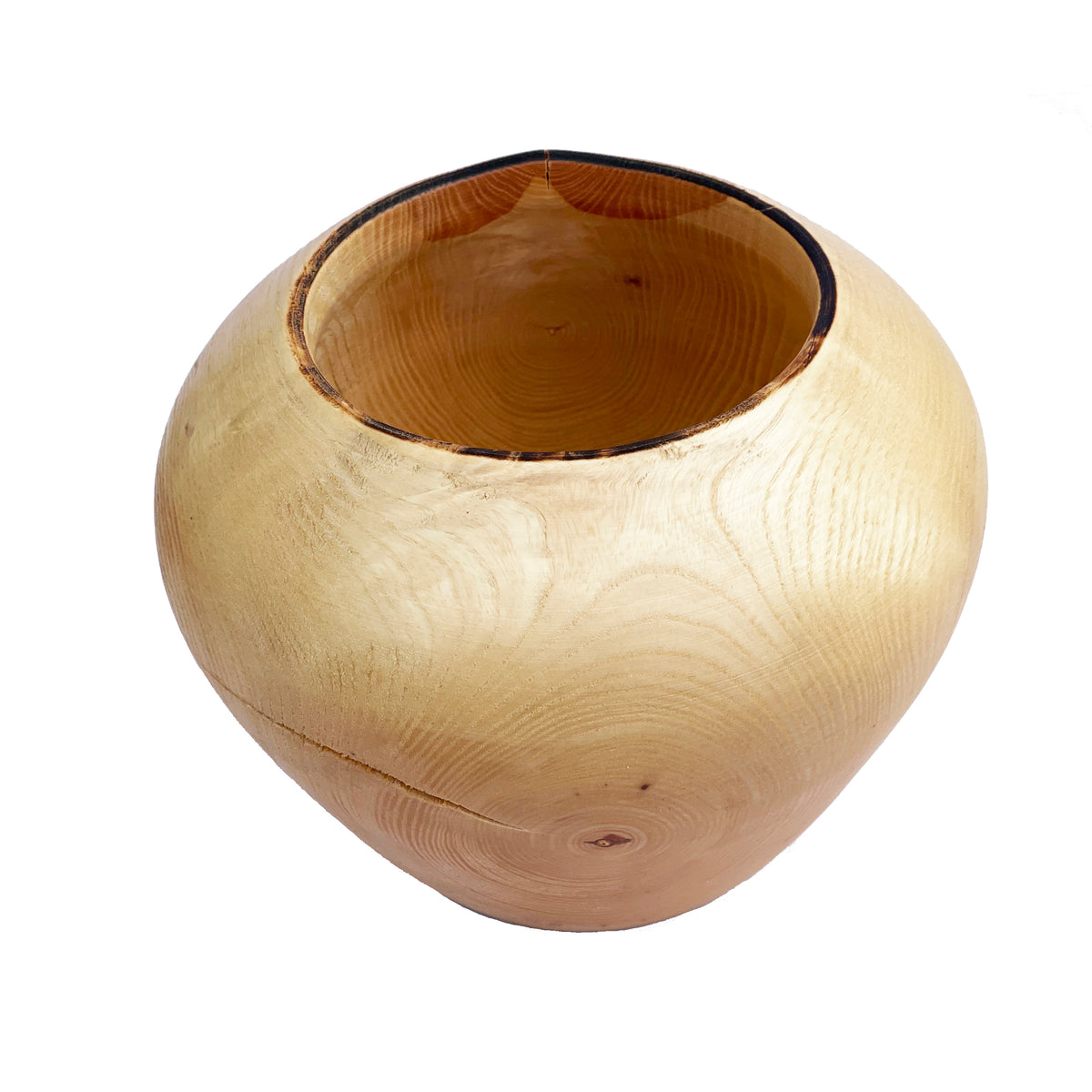 Tulip Shaped Wood Bowl