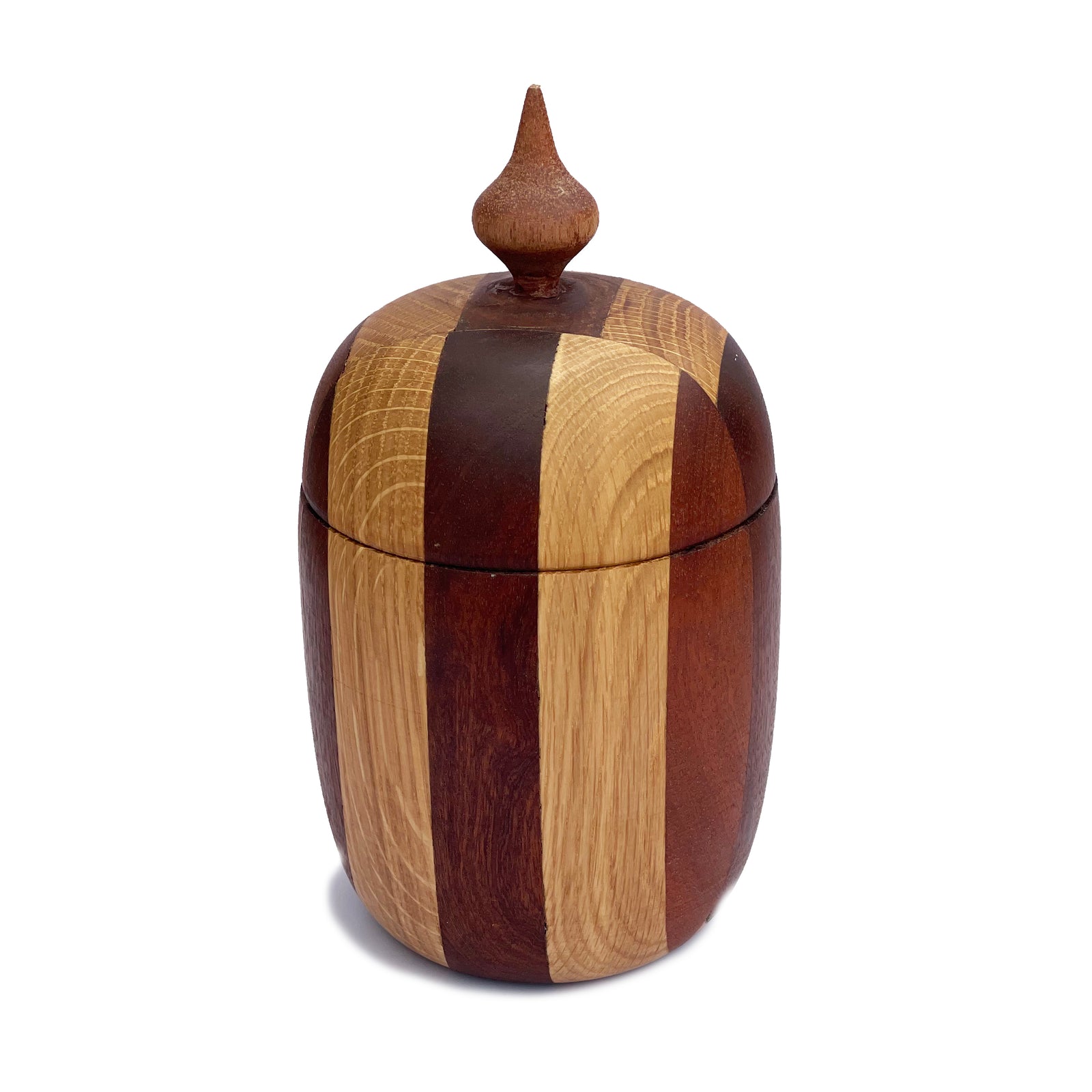 Striped Wooden Vessel