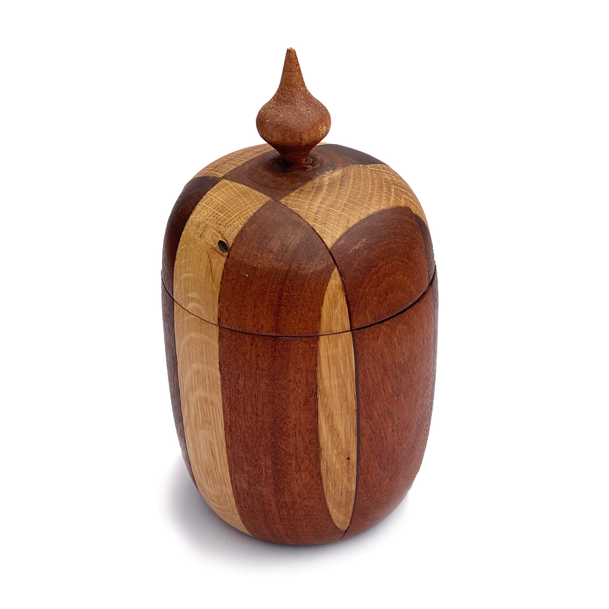 Striped Wooden Vessel