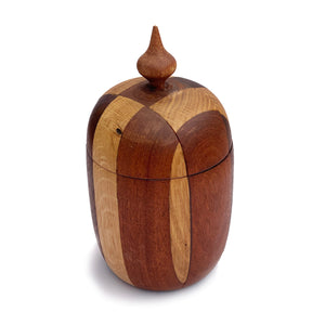 Striped Wooden Vessel