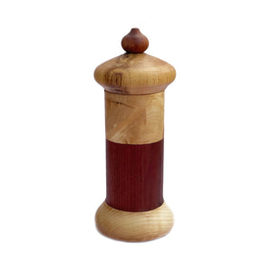 Tall Wooden Vessel With Lid