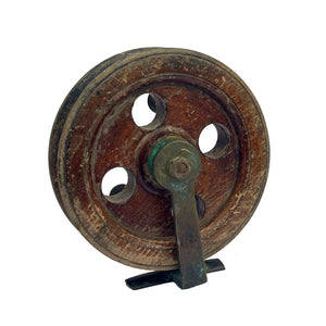Antique Wooden Pulley
