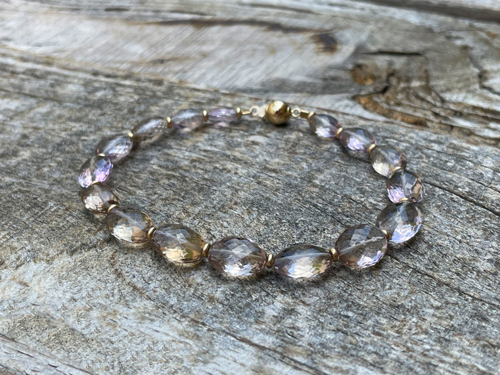 Ametrine Bracelet in 14k Gold