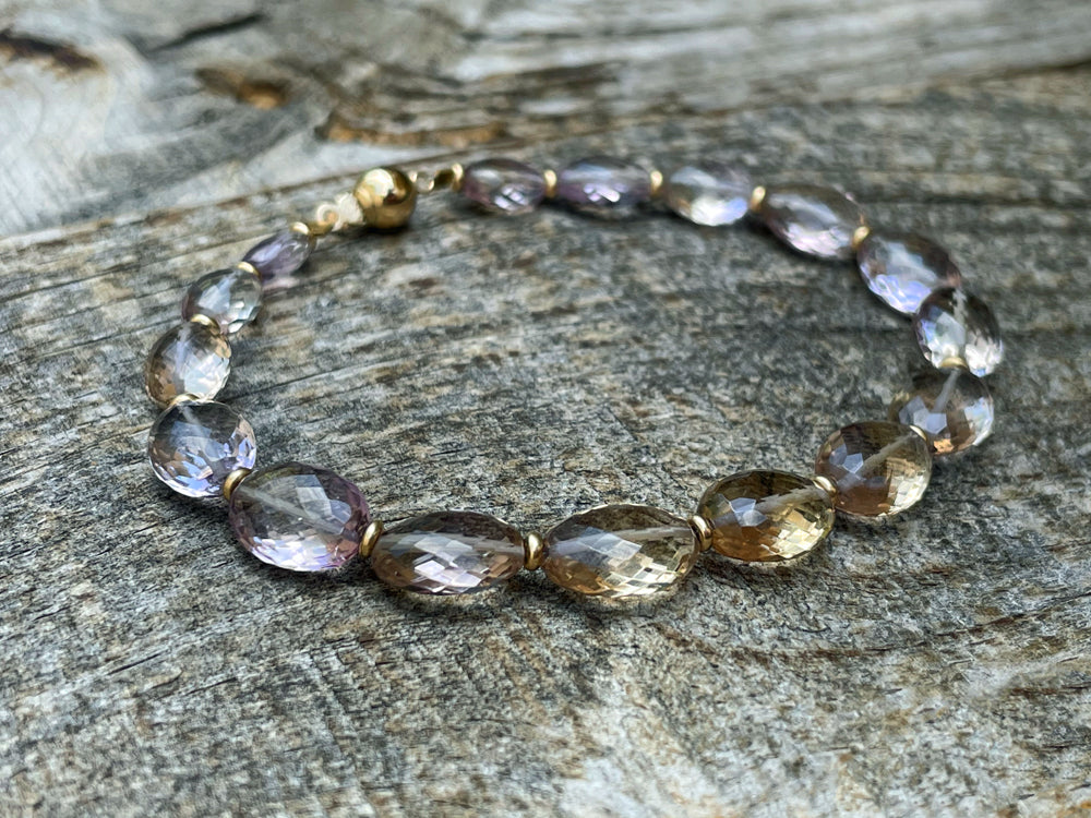 Ametrine Bracelet in 14k Gold