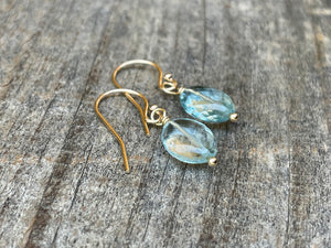 5.12 Carat 14k Gold Aquamarine Earrings