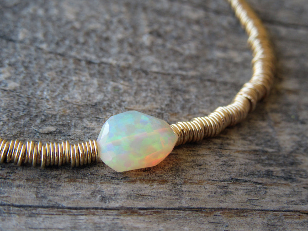 14k Gold Opal Ripples Bracelet