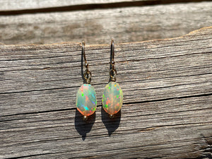 2.96 Carat Opal Earrings