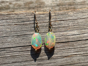 2.96 Carat Opal Earrings