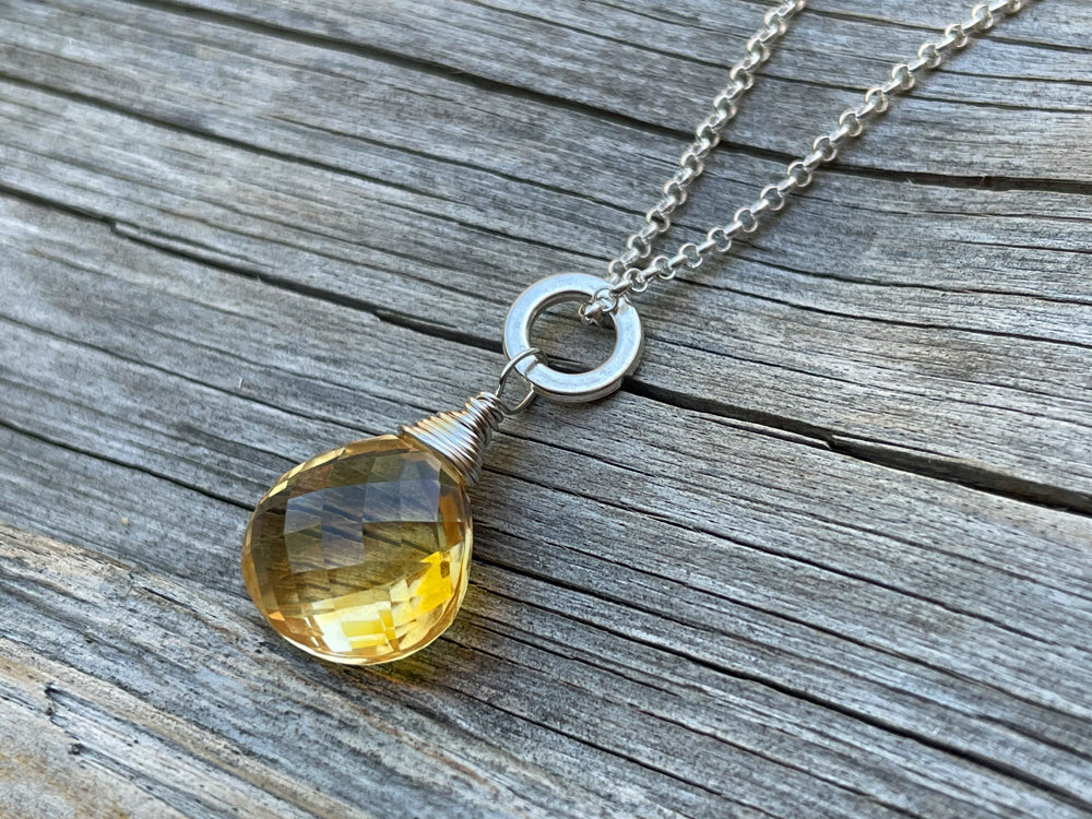 Genuine 2025 citrine necklace