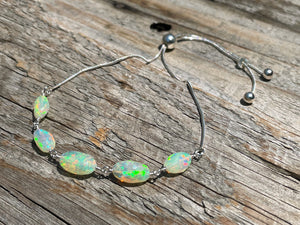 Adjustable Ethiopian Opal Bracelet
