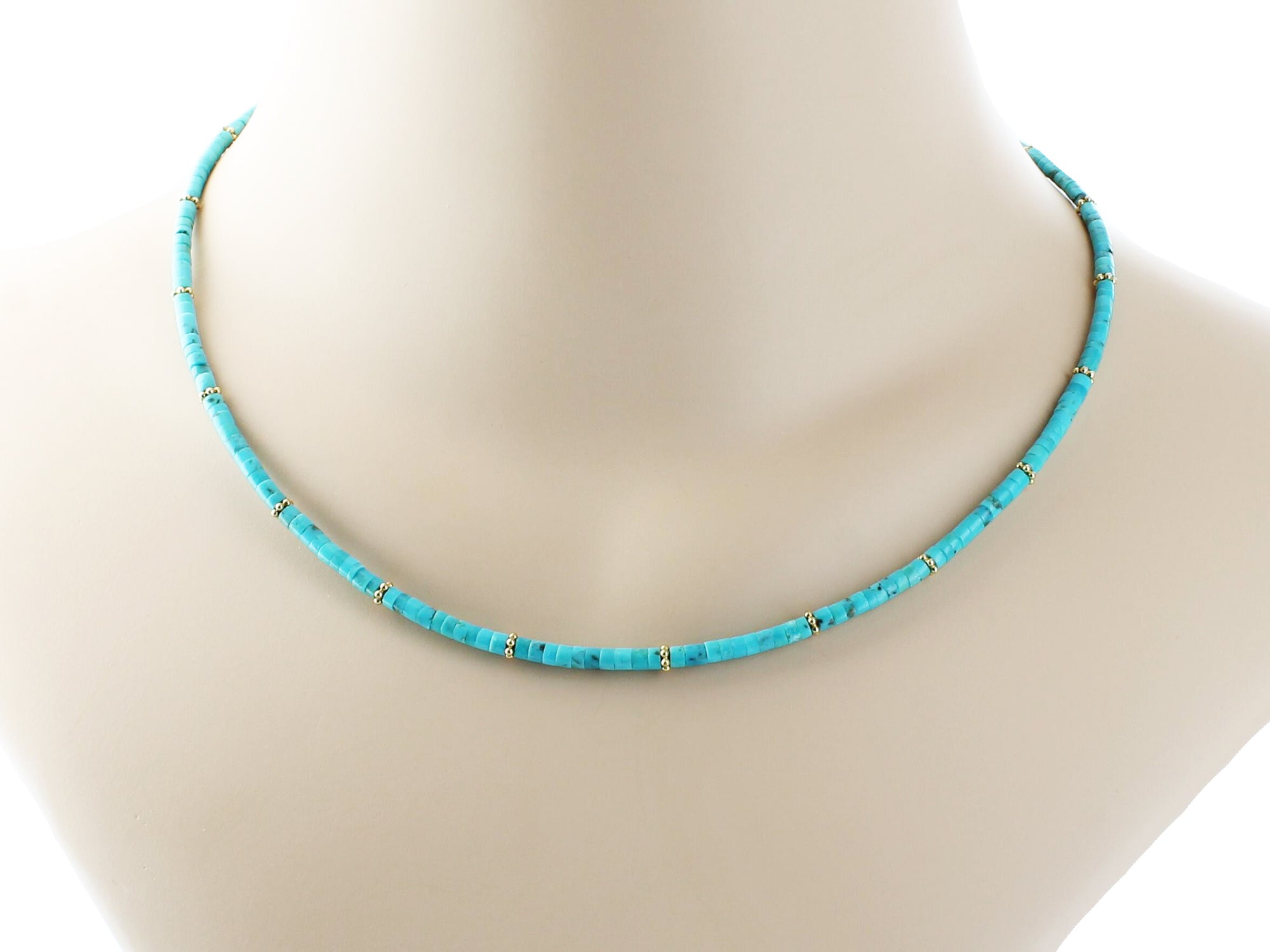 Heishi Necklace in Turquoise