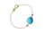 Links Bracelet in Turquoise & Blue Topaz