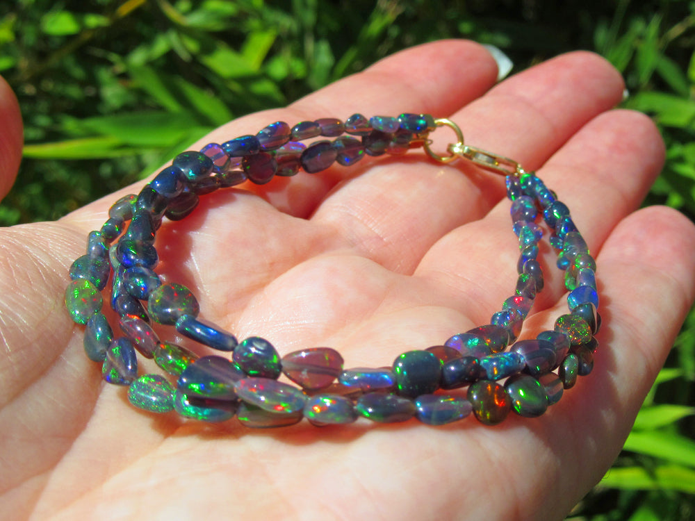 Buy Opal Jewelry Fire Opal Stone Bracelet Natural Ethiopian Opal Online in  India  Etsy