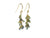 Briolette Cluster Earrings in Green Sapphire